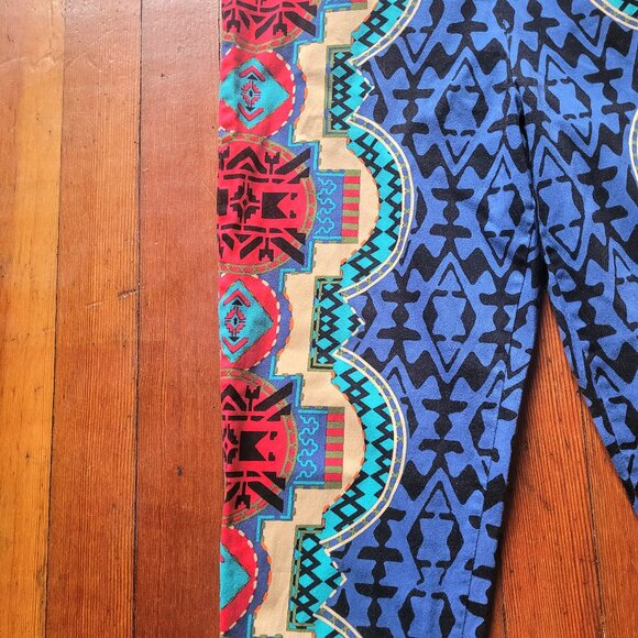 Colourful fitted pants, sz XS - Picture 2 of 8
